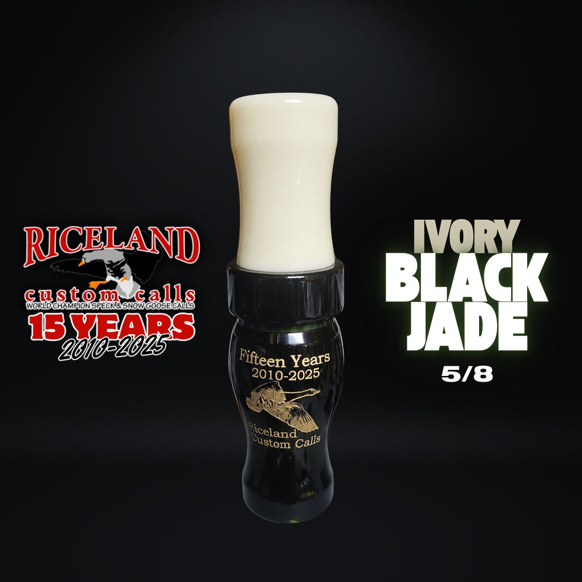 15th Anniversary 5/8 Speck/Snow Call - BLACK JADE/IVORY